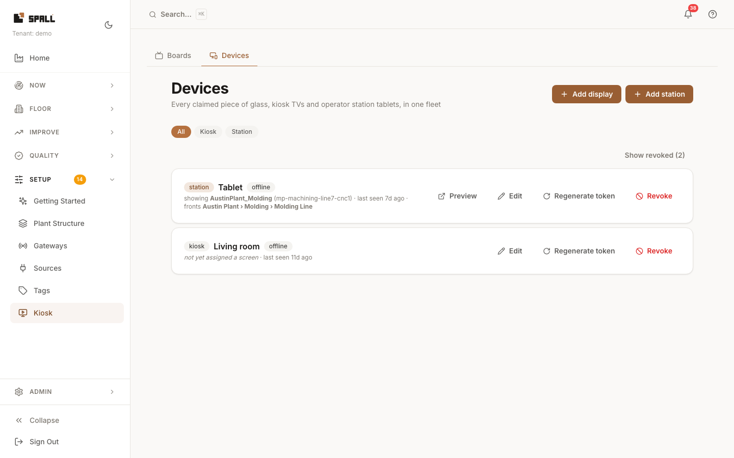 Kiosk, Devices