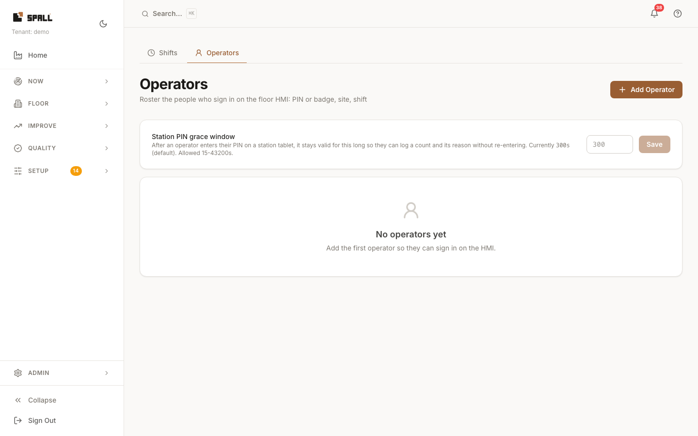 Workforce, Operators