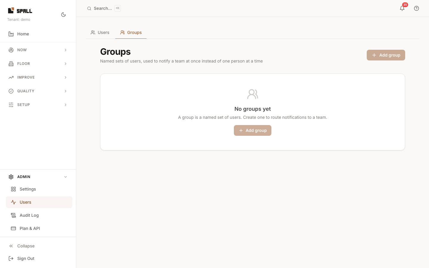 Users, Groups
